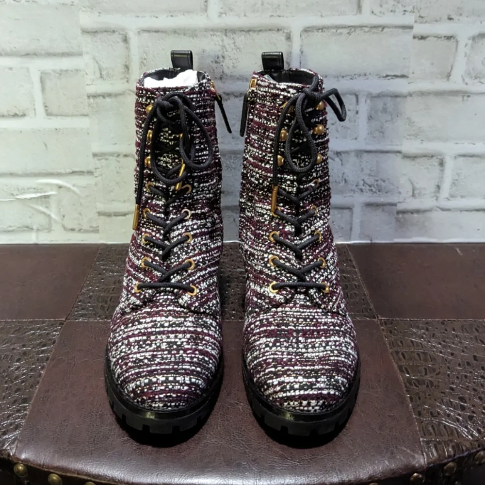 Tory Burch Combat Lug Sole Boot size 8